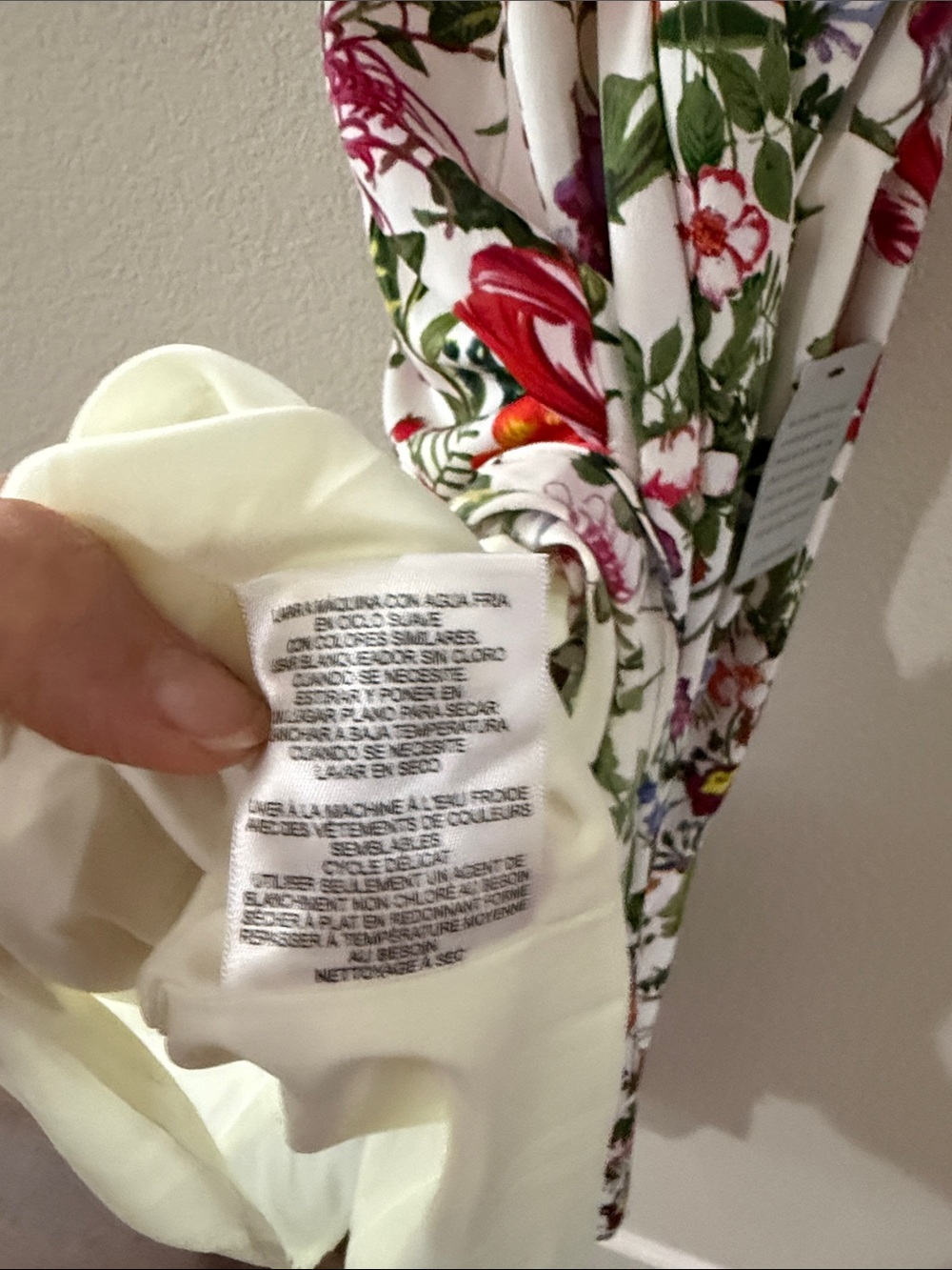 Maggy London White Midi Dress with Multi-Color Floral Print - Picture 7 of 8